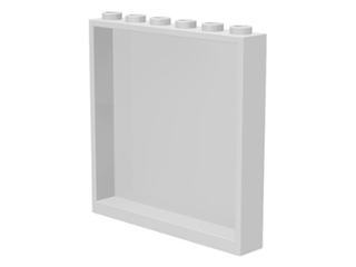 Panel 1x6x5, Part# 35286/59349 LEGO® White 1 Part