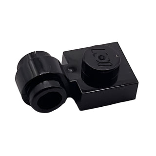 Plate, Modified 1x1 with Light Attachment - Thick Ring, Part# 4081b Part LEGO® Black