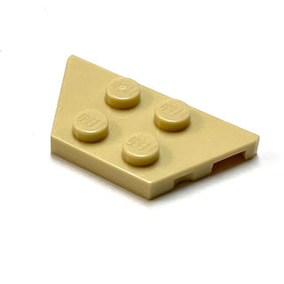 Wedge, Plate 2 x 4, Part# 51739 Part LEGO® Tan  