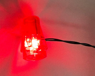 1x1 Flashing LED Light-up Cone, Battery Operated, LFCONB Custom Parts United Brick Co® Red