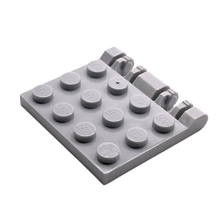 Hinge Plate 3 x 4 Locking Dual 2 Fingers, Part# 44570 Part LEGO® Light Bluish Gray