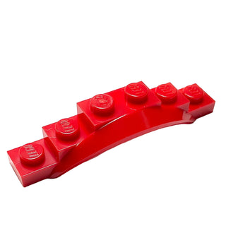 Vehicle, Mudguard 1 1/2 x 6 x 1 with Arch, Part# 62361 Part LEGO® Red