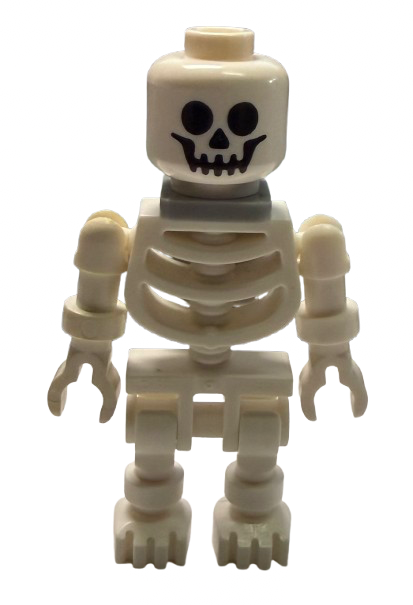 Skeleton - Standard Skull, Floppy Arms, Light Bluish Gray Neck Bracket ...