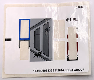 Sticker Sheet for Set Battle on Saleucami, 75037, International Version - (16341/6058335), Part# 75037stk01a Part LEGO® Missing 5 Stickers