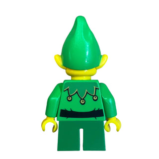 Elf - Green Scalloped Collar with Bells, hol295 - LEGO® Holiday Minifigure