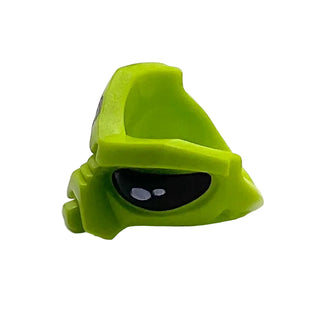 Face, Alien with Black Eye and Silver and Red Mechanical Eye Pattern, Part# 95201pb02 Part LEGO®