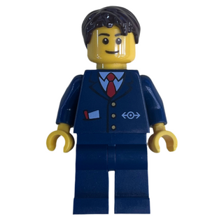 Winter Holiday Train Station Ticket Agent, hol094