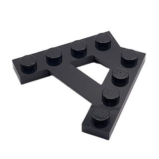 Wedge, Plate A-Shape with 2 Rows of 4-Studs, Part# 15706 Part LEGO® Black