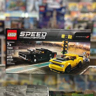 2018 Dodge Challenger SRT Demon and 1970 Dodge Charger R/T, 75893 - LEGO® Speed Champions Building Kit LEGO®