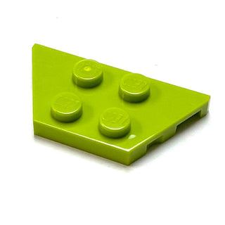 Wedge, Plate 2 x 4, Part# 51739 Part LEGO® Lime  