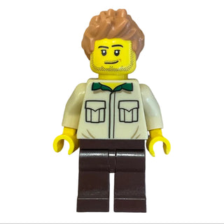 Dad, Stubble, Shirt with Dark Green Collar, idea052 - LEGO® Ideas Minifigure