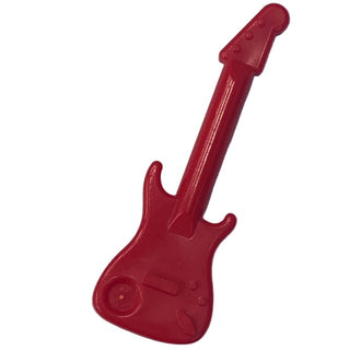 Minifigure, Utensil Musical Instrument, Guitar Electric, Part# 11640 Part LEGO® Red
