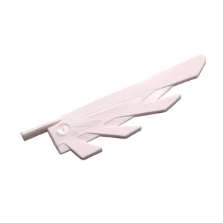 Wing 9L with Stylized Feathers, Part# 11091 Part LEGO® White