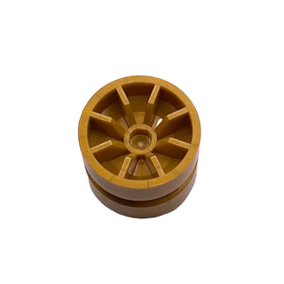 Wheel 18mm D. x 14mm, Part# 51377 Part LEGO® Pearl Gold Very Good