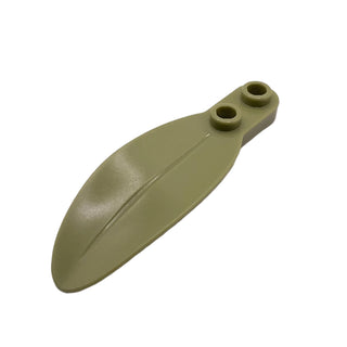 Plant Plate, Round 1 x 2 with Rounded Leaf, Part# 3565 Part LEGO® Olive Green