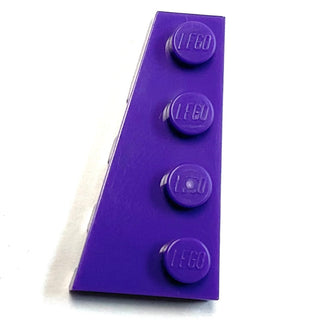 Wedge, Plate 4x2 Left, Part# 41770 Part LEGO® Dark Purple