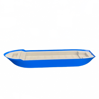Boat, Hull Unitary 74 x 18 x 7 with Light Bluish Gray Top, 57789c01 Part LEGO®