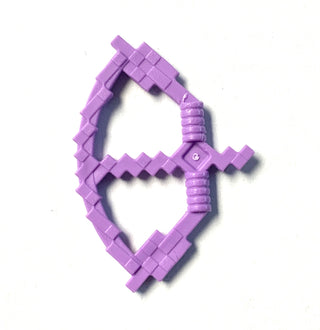 Minifigure Weapon, Minecraft Bow, Part# 18792 Part LEGO® Medium Lavender (Enchanted)  