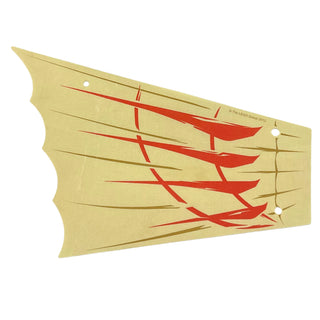 Cloth Sail 28 x 18 Right with Red and Dark Tan Pattern, Part# 70132 Part LEGO® Tan Very Good