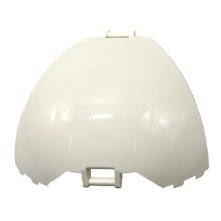 Windscreen Quarter Dome, Bar Handles at Top and Bottom, Part# 87375 Part LEGO® White Very Good