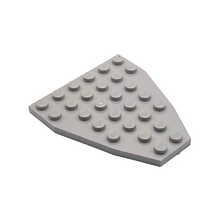 Wedge, Plate 7 x 6 without Stud Notches (Boat Bow Plate), Part# 2625 Part LEGO® Light Gray Very Good