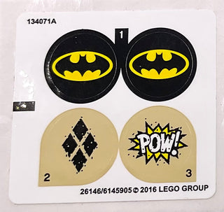 Sticker Sheet for Set Gotham City Cycle Chase, 76053 - North American Version - (26146/6145905), Part# 76053stk01b
