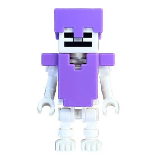 Skeleton, Medium Lavender Armor and Helmet, min253 - LEGO® Minecraft Minifigure