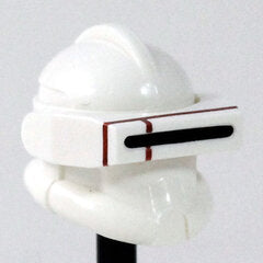 White Macrobinoculars- CAC Custom Headgear Accessory Clone Army Customs Dark Red  