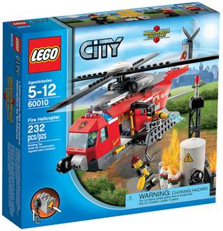 60010 - Fire Helicopter - (Undetermined Version) - EMPTY BOX ONLY