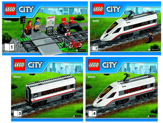 60051-High-speed Passenger Train - New Cover - INSTRUCTIONS ONLY Instructions LEGO®