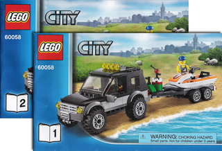 60058-SUV with Watercraft - INSTRUCTIONS ONLY Instructions LEGO®