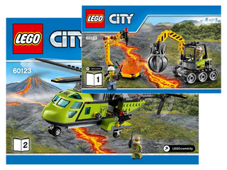 60123-Volcano Supply Helicopter - INSTRUCTIONS ONLY Instructions LEGO®