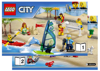 60153-People pack - Fun at the beach - INSTRUCTIONS ONLY Instructions LEGO®