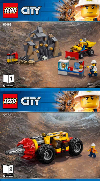 60186-Mining Heavy Driller - INSTRUCTIONS ONLY Instructions LEGO®