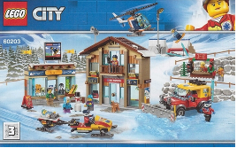 60203-Ski Resort - INSTRUCTIONS ONLY Instructions LEGO® Slightly Used Book 3