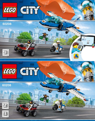 60208-Sky Police Parachute Arrest - INSTRUCTIONS ONLY Instructions LEGO®