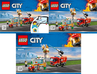 60214-Burger Bar Fire Rescue - INSTRUCTIONS ONLY Instructions LEGO®
