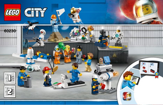 60230-People Pack - Space Research and Development - INSTRUCTIONS ONLY Instructions LEGO® Slightly Used Book 1