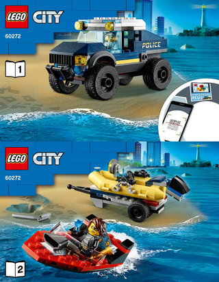 60272-Elite Police Boat Transport - INSTRUCTIONS ONLY Instructions LEGO®