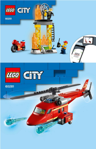 60281-Fire Rescue Helicopter - INSTRUCTIONS ONLY Instructions LEGO®