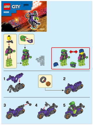 60296-Wheelie Stunt Bike - INSTRUCTIONS ONLY Instructions LEGO®