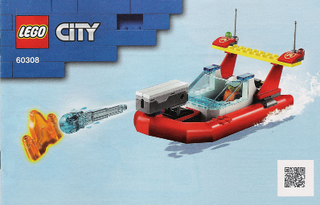 60308-Seaside Police and Fire Mission - INSTRUCTIONS ONLY Instructions LEGO® Slightly Used Book 1