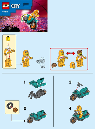 60310-Chicken Stunt Bike - INSTRUCTIONS ONLY Instructions LEGO®