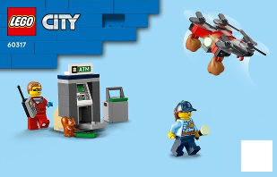 60317-Police Chase at the Bank - INSTRUCTIONS ONLY Instructions LEGO® Slightly Used Book 1