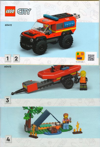 60412-4x4 Fire Truck with Rescue Boat - INSTRUCTIONS ONLY Instructions LEGO®