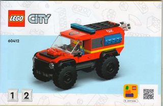 60412-4x4 Fire Truck with Rescue Boat - INSTRUCTIONS ONLY Instructions LEGO® Slightly Used Book 1