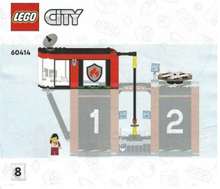 60414 - Fire Station with Fire Truck - INSTRUCTIONS ONLY Instructions LEGO® Slightly Used Book 4