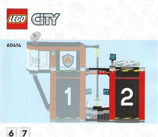60414 - Fire Station with Fire Truck - INSTRUCTIONS ONLY Instructions LEGO® Slightly Used Book 3