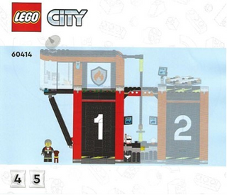 60414 - Fire Station with Fire Truck - INSTRUCTIONS ONLY Instructions LEGO® Slightly Used Book 2
