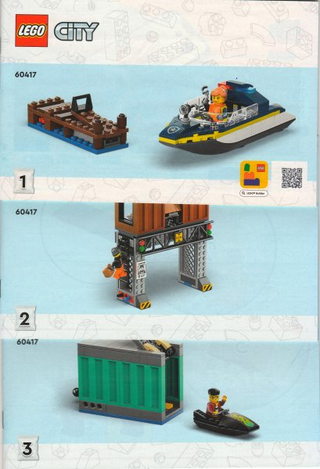 60417 - Police Speedboat and Crooks' Hideout - INSTRUCTIONS ONLY Instructions LEGO®